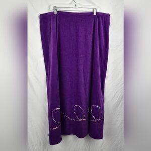 Koos Of Course! Artsy Purple Side Zip Fairy Whimsigoth Long Maxi Skirt sz 2X NWT